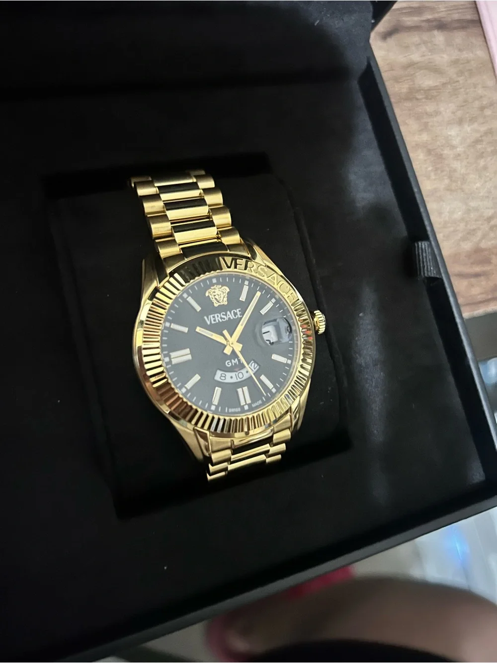Versace Men’s Chrono Master Gold Watch